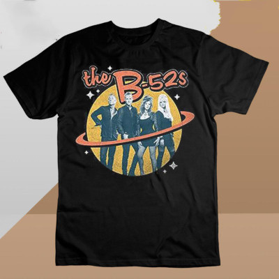 Popular The B-52's Band Tee Shirt Short Sleeve All Size S to 5XL Shirt