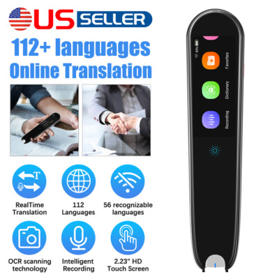Language Translator Device 112 Language Real Time Translator pen Smart Recording