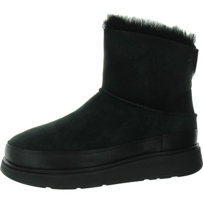 Женские кожаные ботинки из овечьей шерсти без застежки на платформе Fitflop BHFO 7516