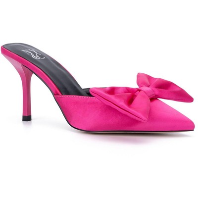 Женские шлепанцы Cindy Bow Mule розового цвета от New York & Company, размер 11, средний (B,M), BHFO 5732