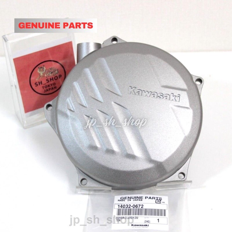 ＫＨ.マッハ250.400ポイントカバー KAWASAKI Genuine OUTER CLUTCH COVER 14032-0672 fit 2021-2024 KX250