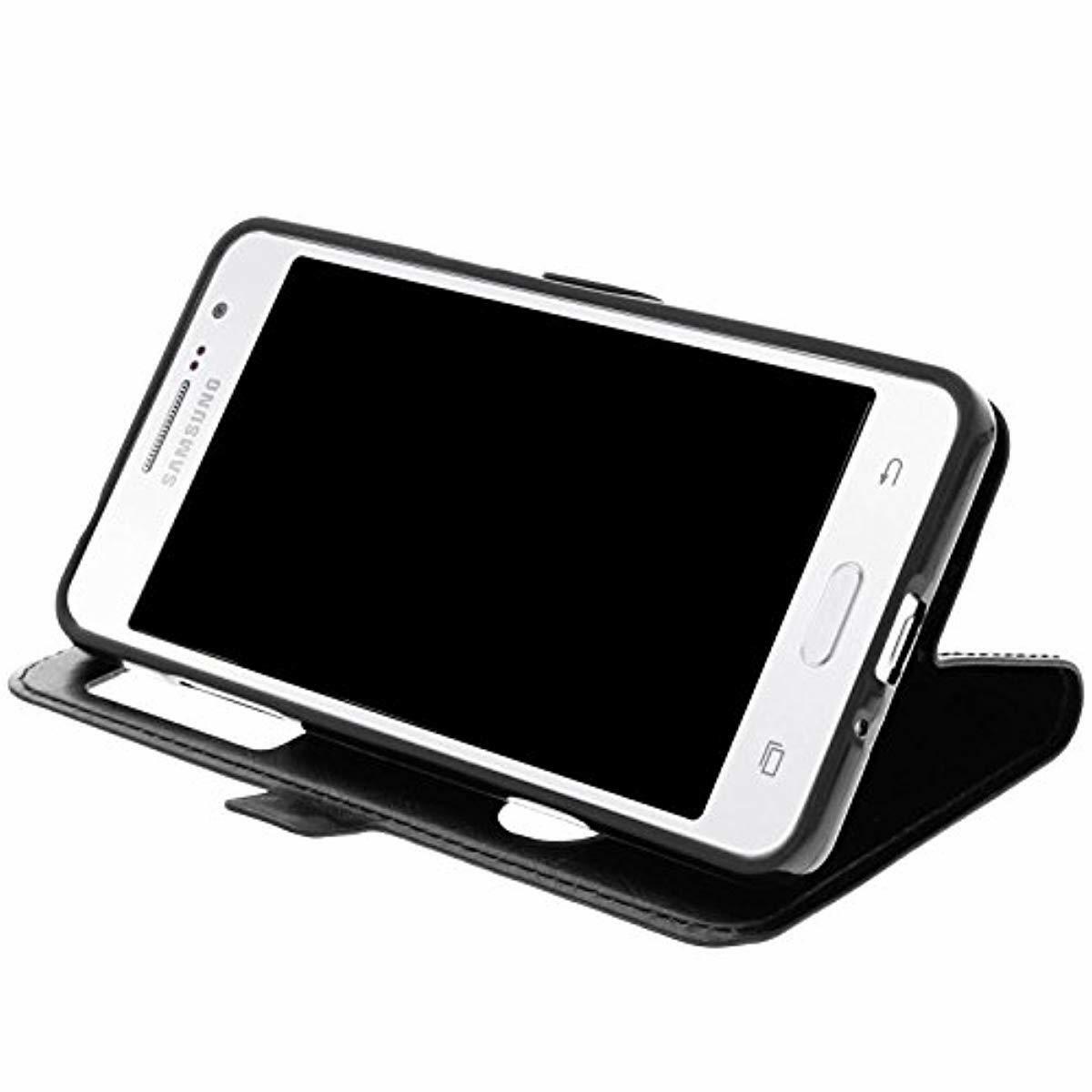 gemtoo etui coque housse avec fenetres pour samsung j3 2017