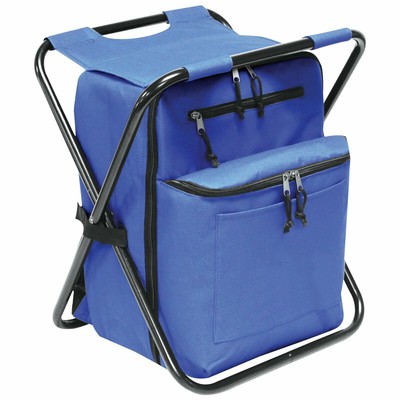 Chair Stool Combo 12 Can Tablet Sleeve Camping Hiking Beach Blue