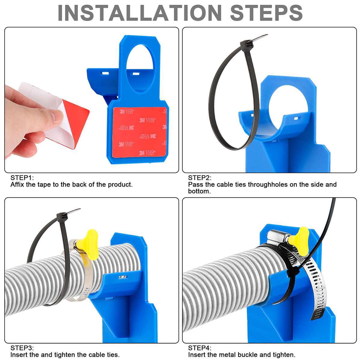 Swimming Pool Pipe Holder Mount for Intex Above Ground Hose Bracket Tool Lots