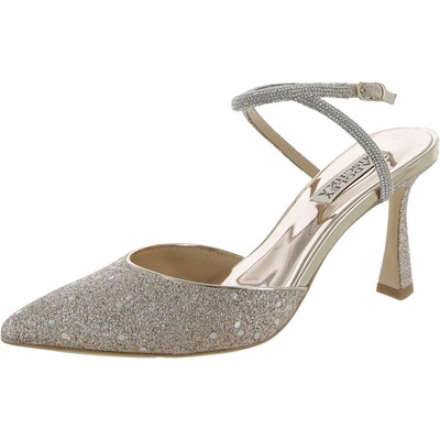 Женские туфли-лодочки Badgley Mischka Kamilah Gold 8.5 Medium (B,M) BHFO 3552