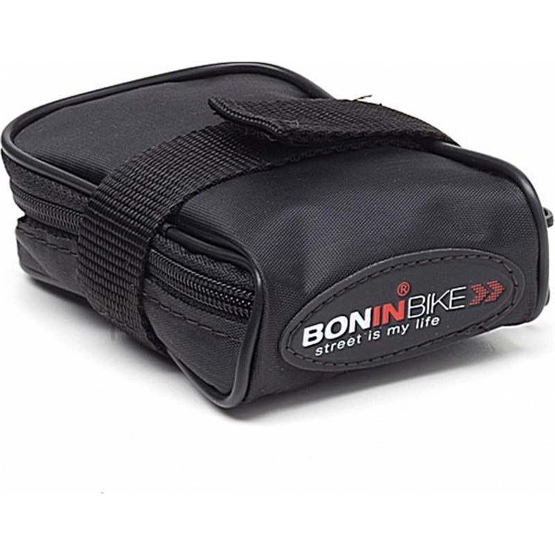 Sacoche Sous Selle Pour Chambre Ã  Air Mtb Boninbike En Polyester Noir 12x9x4 Cm 