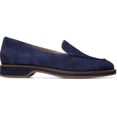 

Женские темно-синие замшевые лоферы Cole Haan The Go-To 9, средний (B,M) BHFO 3592, Marine blue suede, The Go-To