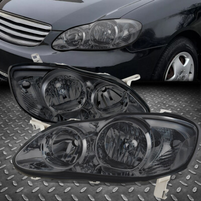 ДЛЯ 03-08 TOYOTA COROLLA С ЗАКОПЧЕННЫМ КОРПУСОМ И ПРОЗРАЧНЫМИ УГЛОВЫМИ ЛАМПАМИ ДЛЯ ЗАМЕНЫ ФАР