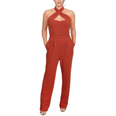 Rachel Rachel Roy Женский комбинезон из оранжевого крепа Roxie с открытой спиной XS BHFO 8688