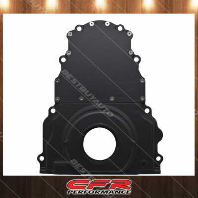 Cobra-Tek Fits Aluminum  Chevy Ls Two Piece Timing Chain Cover W/O Cam Sensor H