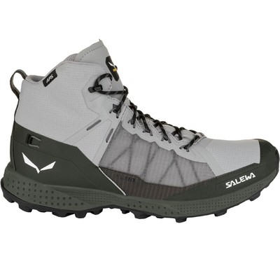 Походные ботинки Salewa Pedroc Pro Mid PTX — мужские из сплава/темно-оливкового цвета, 8,0