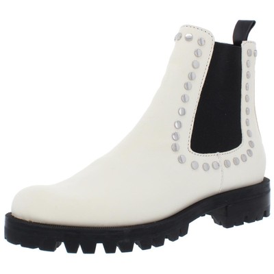 

Женские белые ботинки челси Peton Dolce Vita 6 Medium (B,M) BHFO 2588, Off white leather