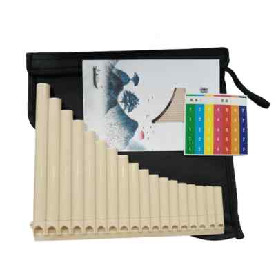 Panpipe ABS Wind Instrument 18 Pipe Pan Flutes Portable Handmade Instruments