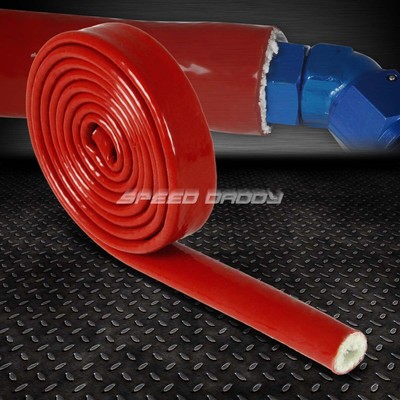 ПОЖАРНЫЙ РУКАВНЫЙ ШЛАНГ ДИАМЕТРОМ 5/16 8 ММ С КРАСНОЙ СИЛИКОНОВОЙ ИЗОЛЯЦИЕЙ, ПЛЕТЕНЫЙ СЕРДЕЧНИК ИЗ СТЕКЛОВОЛОКНА /НОЖКИ