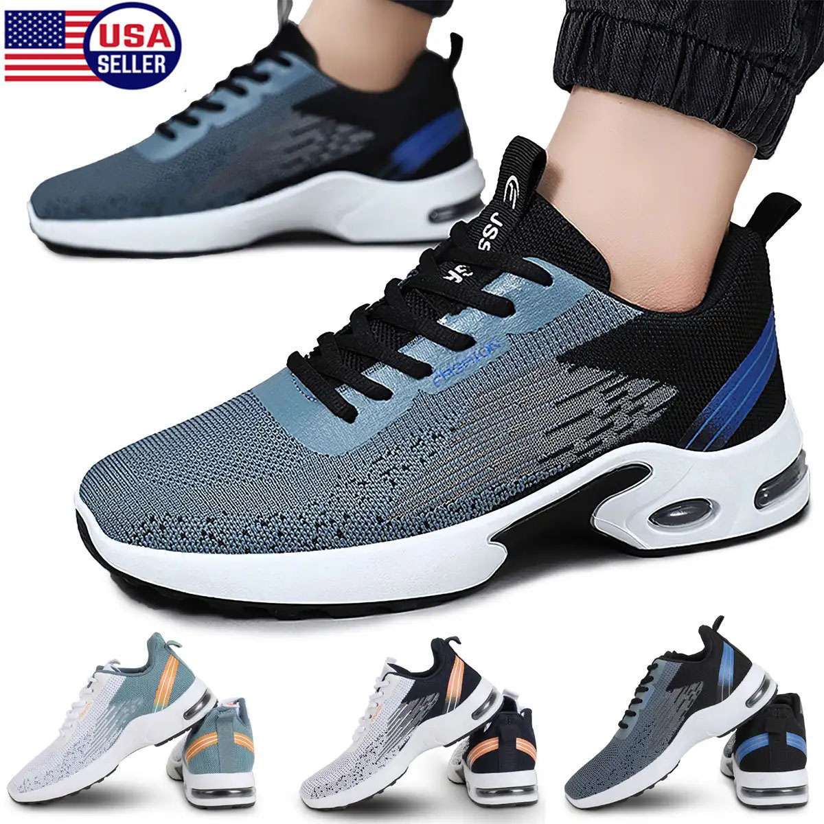 Mens Running Shoes Sneakers Casual Outdoor Athletic Jogging Sports Tennis Gym