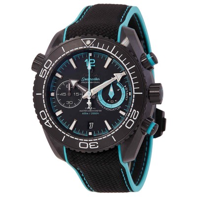 Мужские часы Omega Planet Ocean 600M с автоматическим черным циферблатом 21592465101003