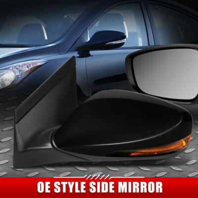 ДЛЯ 13-17 ELANTRA GT OE STYLE ЛЕВОЕ БОКОВОЕ ЗЕРКАЛО ВОДИТЕЛЯ С ЭЛЕКТРОПРИВОДОМ + ОБОГРЕВОМ + СИГНАЛОМ ПОВОРОТА