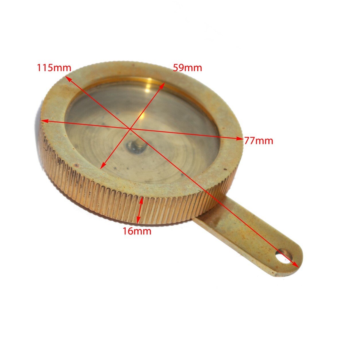 Token Holder 80mm Brass Fits Norton BSA AJS BMW Triumph Motorcycle 
