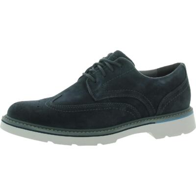 

Мужские кожаные туфли-оксфорды Rockport CHARLEE WINGTIP на шнуровке с крыльями BHFO 9562, Navy, CHARLEE WINGTIP