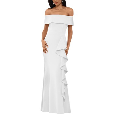 

Женское белое вечернее вечернее платье Betsy - Adam Petites  BHFO 3768, Белый