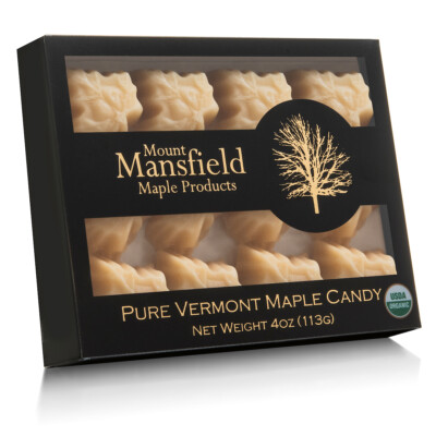Mansfield Maple Organic Pure Vermont Maple Sugar Candy