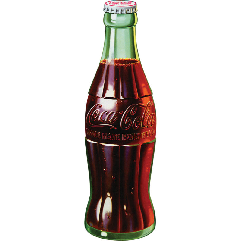 Coca-Cola 1940s Style Contour Bottle Decal Officially Licensed Made In USA