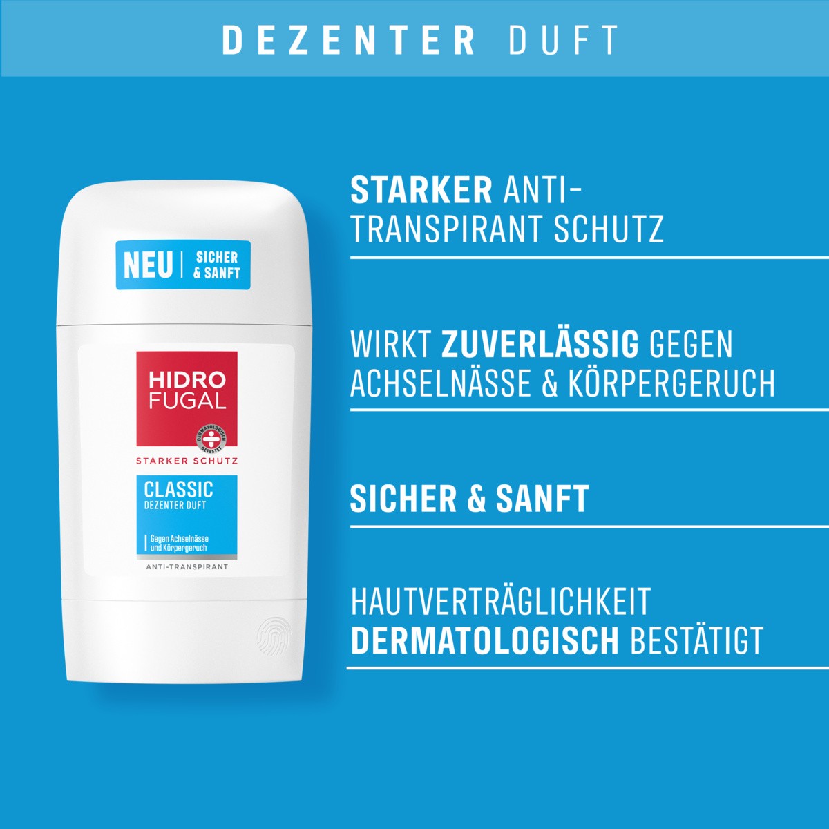 HIDROFUGAL Deo Classic Stick 3 x 50ml - Bild 3 von 8