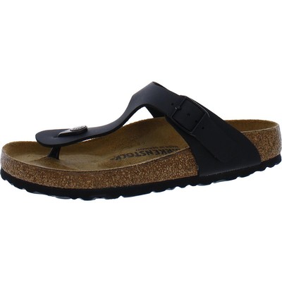 

Женские черные сандалии-стринги Birkenstock, размер 37, средний (B,M) BHFO 8449, Черный, BHFO