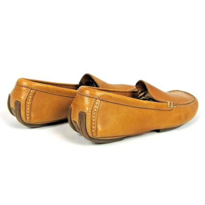 Polo Ralph Lauren Mens Brown Driving Moccasin Leather Loafers Shoes Size 8.5 D