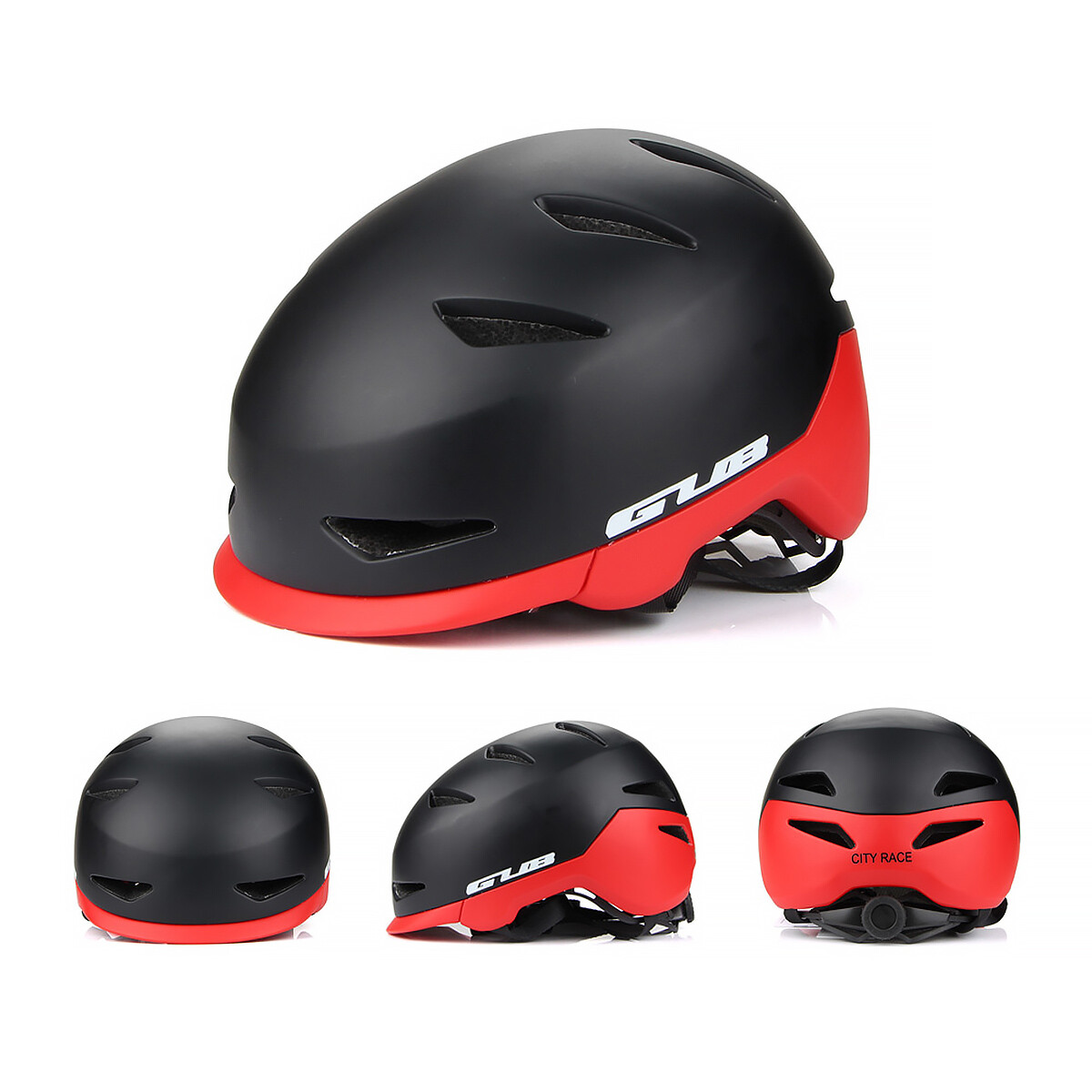 Fahrradhelm e-Bike Helm eBike City Hartschale MTB Skatehelm Damen Herren L 58-61