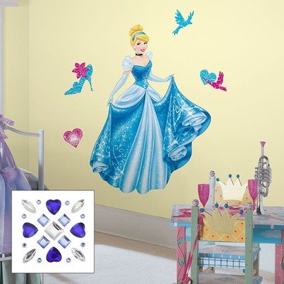 Roommates Cinderella Peel and Stick Giant Wall Decal With Decorating Accents and