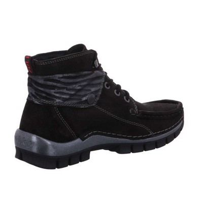WOLKY WOLKY SCHNÜRSTIEFELETTE JUMP WINTER 0472518 000 SCHWARZ NUBUK LEDER WEITE H