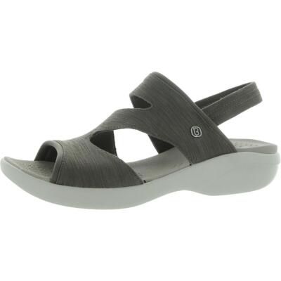 Bzees Womens Cleo Brown Strappy Slingback Sandals 9 Medium (B,M) BHFO 9821