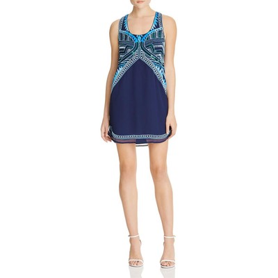 

Короткое вечернее мини-платье Greylin темно-синего цвета с украшением  BHFO 5810, Navy multi