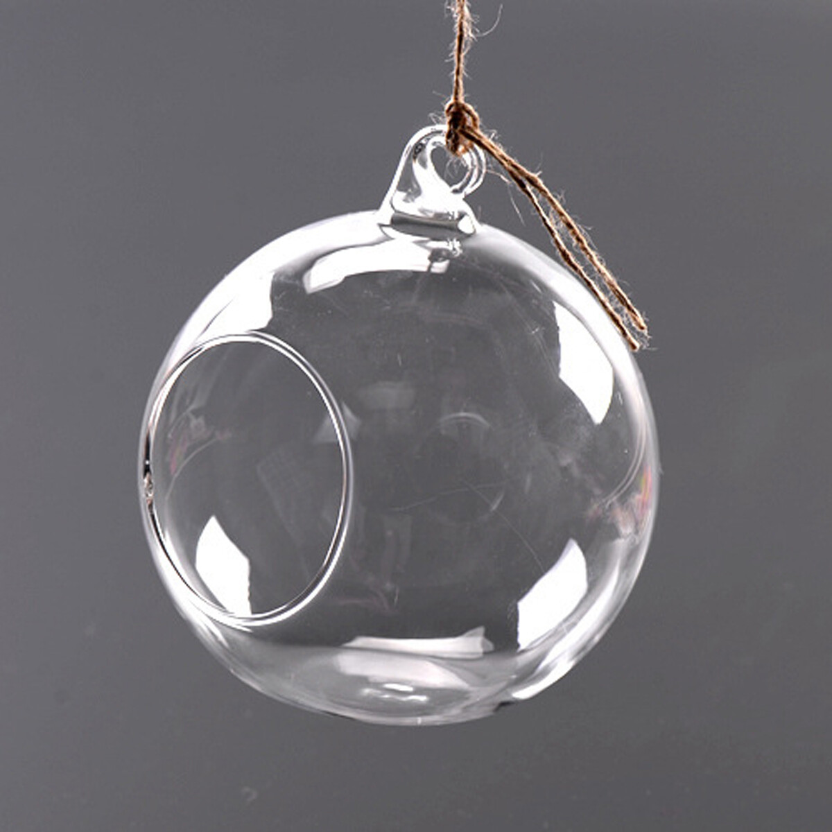 SWISSELITE Glass Hanging Air Orbs Terrariums, Glass Plant Terrariums Globe Set o