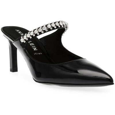 Женские туфли-лодочки-слипоны Anne Klein Remi черного цвета с украшением 7 Medium (B,M) BHFO 1851