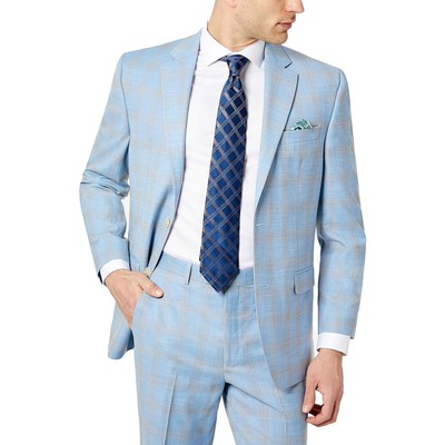 

Мужской пиджак Sean John M Salisbury в клетку классического кроя BHFO 2941, Light blue