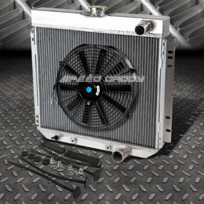 3-РЯДНЫЙ АЛЮМИНИЕВЫЙ РАДИАТОР + 1X КОМПЛЕКТ ИЗ 16 ВЕНТИЛЯТОРОВ ДЛЯ FORD FAIRLANE/FALCON/GALAXIE V8 63-70