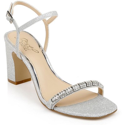 Женские туфли-лодочки CHARLEE серебристого цвета Jewel Badgley Mischka 5.5 Medium (B,M) BHFO 3736