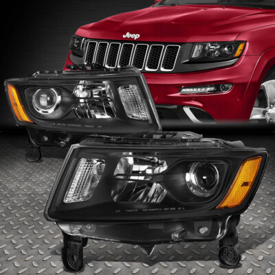 ДЛЯ 14-16 JEEP GRAND CHEROKEE ЧЕРНЫЙ / ЯНТАРНЫЙ УГЛОВОЙ ПРОЕКТОР ФАРЫ НАПРАВЛЕНИЯ