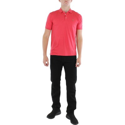 

Polo Ralph Lauren Мужская розовая хлопковая футболка классического кроя Polo  BHFO 3419, Rosette heather, 710660606082