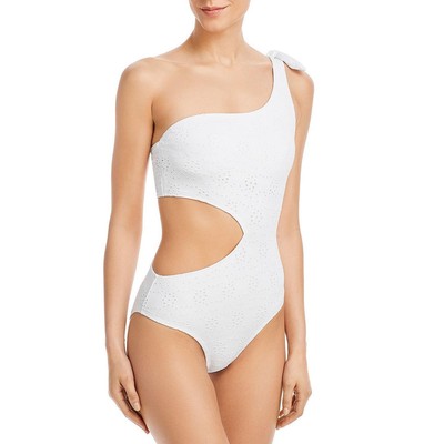 

Aqua Swim Женский белый цельный купальник монокини на одно плечо  BHFO 1615, Snow