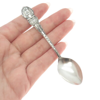 SHEPARD MFG 925 Sterling Silver Antique Portland States & Cities Coffee Spoon