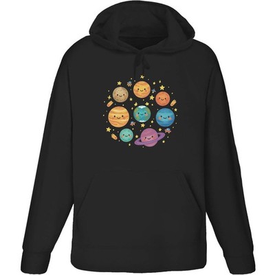 'Friendly Planets' Adult Hoodie / Hooded Sweater (HO056490)