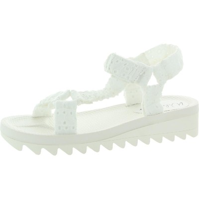 

Женские белые сандалии на танкетке Wild Pair Kendie 9,5, средний (B,M) BHFO 7570, White eyelit