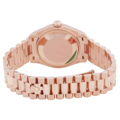 Pre-owned Rolex Datejust 31 Silver Floral-motif Diamond Dial Automatic Ladies 18kt Everose