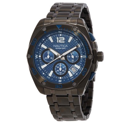 Мужские часы Nautica Tin Can Bay с синим циферблатом NAPTCF211