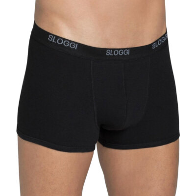 4 Men's Sloggi Boxer Shorts In Comfortable Stretch Cotton Art Basic Short