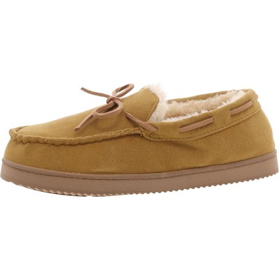 Nordstrom Rack Womens Tan Warm Moccasin Slippers 7-8 Medium (B,M) BHFO 8589