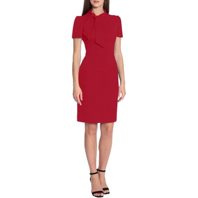 

Женское офисное платье-футляр с завязками на шее Maggy London BHFO 6402, Красный